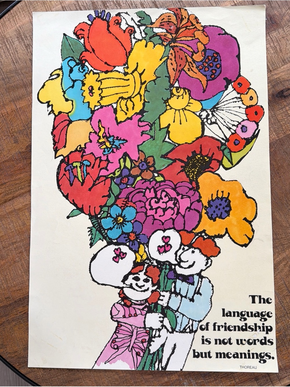 Vintage Argus Communications 1973 #665 Poster Print Nicole Hollander Psychedelic